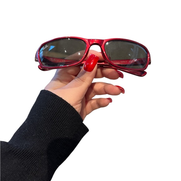 Ray-Ban Accessories - RAY BAN Red Mini Sunglasses!!